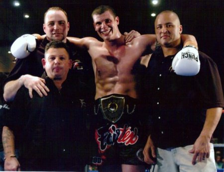 Left to Right: Karl Jenkins, myself, Tony Marichal. Front: have a guess.